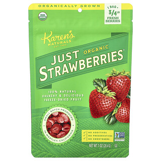 Karen's Naturals, Just Strawberries® orgánicas, 28,4 g (1 oz)