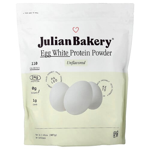 Julian Bakery Egg White Protein Powder, Unflavored, 2.01 lbs (907 g)