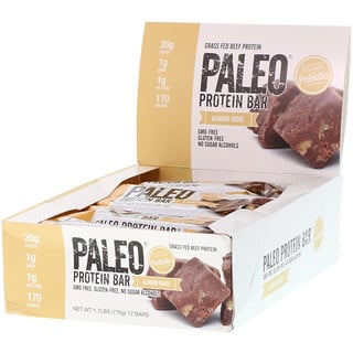 Julian Bakery, PALEO Protein Bar, Barrita proteica, Caramelo de almendras, 12 barritas, 56,3 g (2,0 oz) cada una
