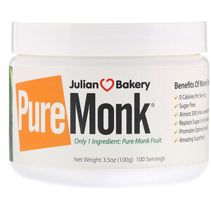 Отзывы о Де Джулиан Бэйкари, Pure Monk Fruit, 3.5 oz (100 g)