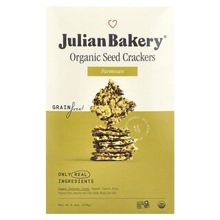 Julian Bakery, Galletas con semillas orgánicas, Parmesano, 238 g (8,4 oz)