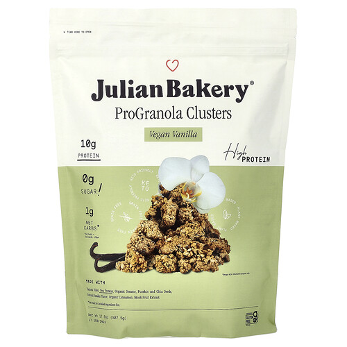 Julian Bakery ProGranola Clusters, Vegan Vanilla, 17.9 oz (507.5 g)