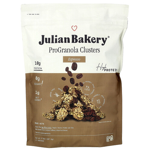 Julian Bakery ProGranola Clusters, Espresso, 17.9 oz (507.5 g)