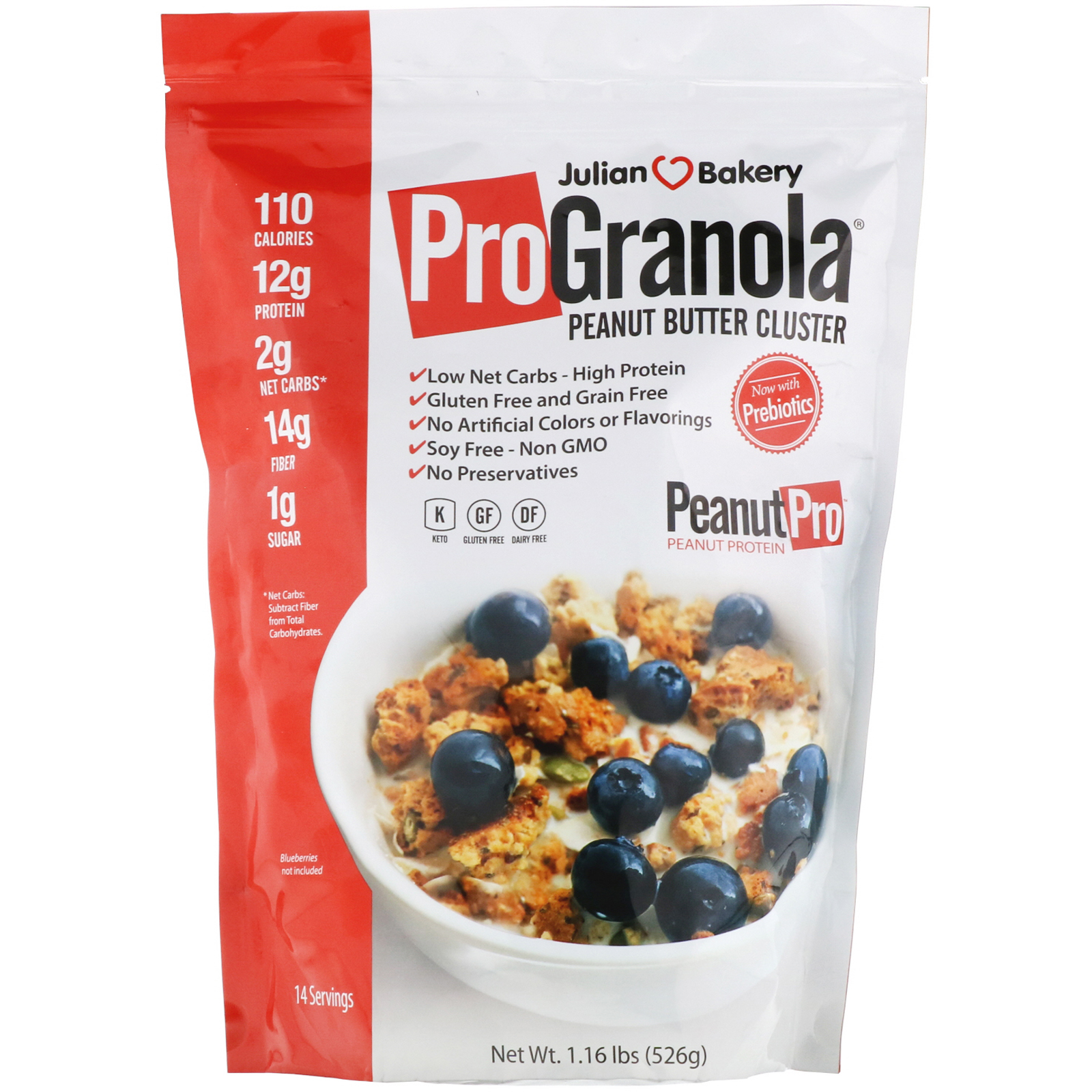Julian Bakery Pro Granola Peanut Butter Cluster 1 16 Lbs 526 G Iherb