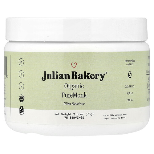 Julian Bakery Organic PureMonk Ultra Sweetener, 2.65 oz (75 g)