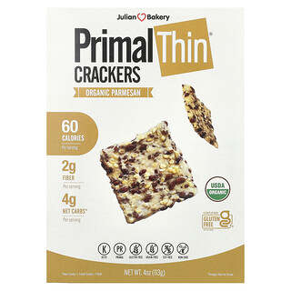 Julian Bakery, Sušenky Primal Thin®, bio parmazán, 113 g