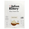 Julian Bakery, Barrita de proteína de suero de leche, Crema dulce, 12 barritas, 60 g (2,1 oz) cada una