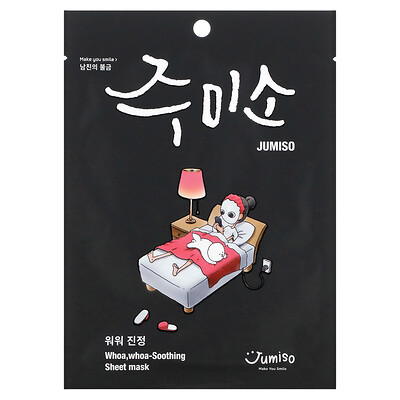 

Jumiso, Whoa, Whoa-Soothing Beauty Sheet Mask, 5 Masks, 0.88 fl oz (26 ml) Each
