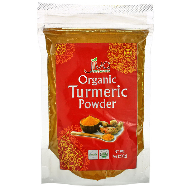 Jiva Organics‏, Organic Turmeric Powder, 7 oz (200 g)