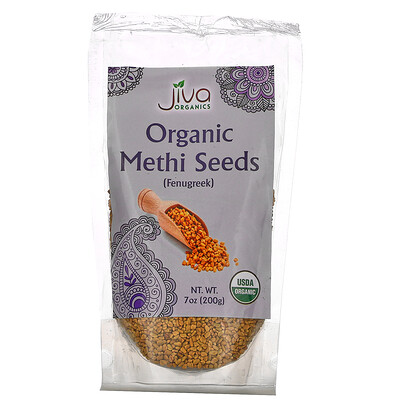 

Jiva Organics, Organic Methi Seeds, 7 oz (200 g)