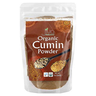 Jiva Organics, Serbuk Jintan Organik, 7 oz (200 g)