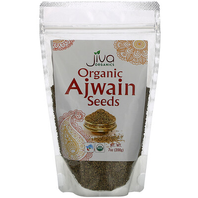 

Jiva Organics, Organic Ajwain Seeds, 7 oz (200 g)