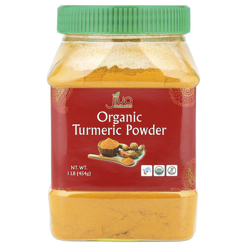 Jiva Organics, Organic Turmeric Powder, 1 lb (454 g)