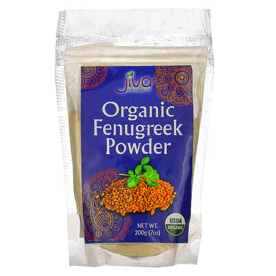 Купить Jiva Organics Organic Fenugreek Powder, 7 oz (200 g)