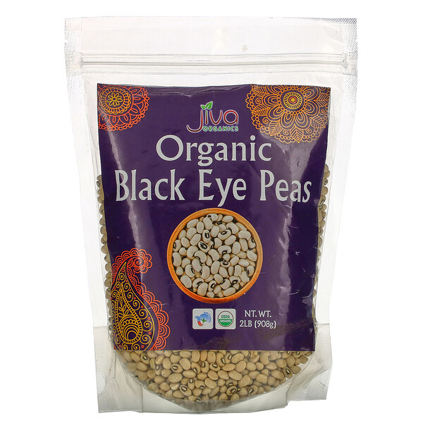 Organic Black Eye Peas, 2 lb (908 g)