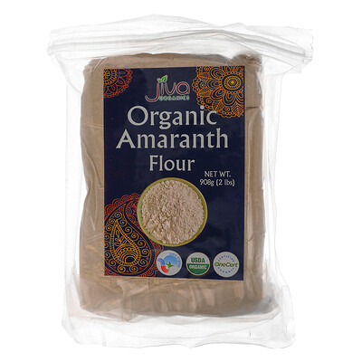 Jiva Organics Organic Amaranth Flour, 2 lbs (908 g)