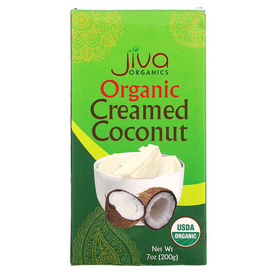 Купить Jiva Organics органический сухой прессованный концентрат кокосового молока, 200 г (7 унций)