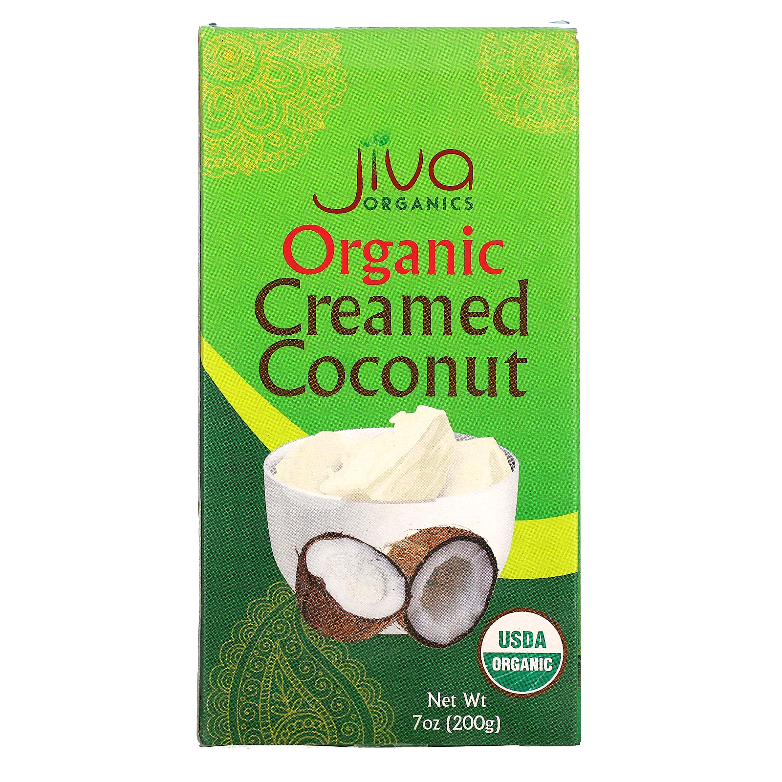 Jiva Organics, Organic Creamed Coconut, 7 oz (200 g) - iHerb