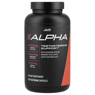 JYM Supplement Science, Alfa, Testosteronstöd, 180 Vegetariska Kapslar