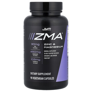 JYM Supplement Science, ZMA®, Zinc & Magnesium, 90 Vegetarian Capsules