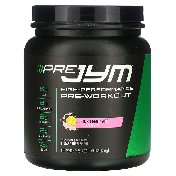 JYM Supplement Science, HighPerformance PreWorkout, Pink Lemonade, 26