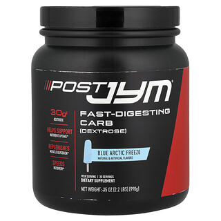 JYM Supplement Science, Post JYM, Carbohidratos de digestión rápida, Congelación ártica azul`` 990 g (2,2 lb)
