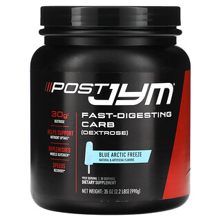 JYM Supplement Science, Post JYM，快速消化碳水化合物，藍色冷凍，2.2 磅（990 克）