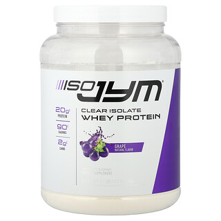 JYM Supplement Science, Clear Isolate Whey Protein, Grape, 1.1 lbs (18.3 oz)