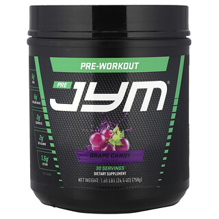 JYM Supplement Science, Pre JYM®, Pré-Treino, Doce de Uva, 750 g (1,65 lb)