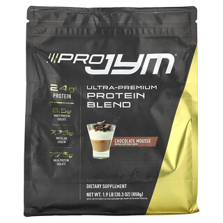 JYM Supplement Science, Pro JYM, Mezcla de proteínas ultraprémium, Mousse de chocolate, 858 g (1,9 lb)