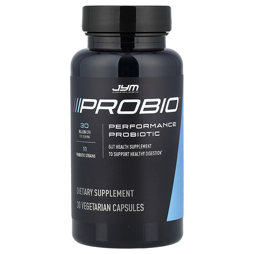 JYM Supplement Science, Probio, Performance Probiotic, 30 Billion CFU, 30 Vegetarian Capsules