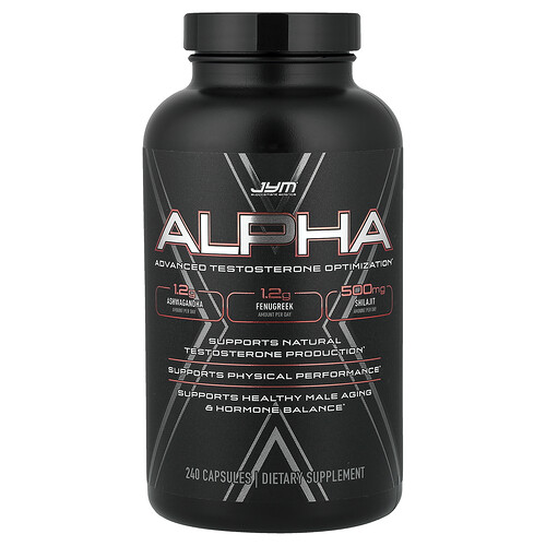 JYM Supplement Science, Alpha, Advanced Testosterone Optimization, 240 Capsules