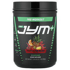 Pre JYM® Plus, фруктовий пунш, перед тренуванням, 900 г