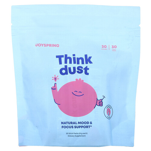JoySpring, Think Dust, Limonade, 30 Stick-Packungen (je 4 g)