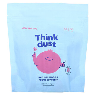JoySpring, Think Dust, Limonade, 30 sachets en stick (4 g pièce)