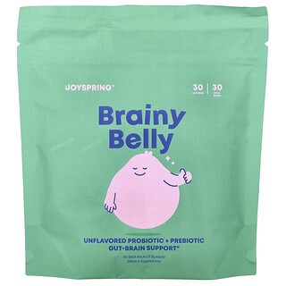 JoySpring, Brainy Belly, Unflavored, 30 Stick Packs (2.5 g Each)