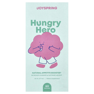 JoySpring, Hungry Hero, Stimulent natural pentru poftă de mâncare, 60 ml