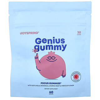 JoySpring, Gula-gula Getah Genius, Strawberi, 60 Gula-gula Getah
