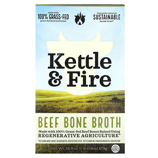 Kettle & Fire, Supă de oase de vită, 479 g