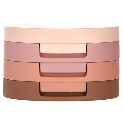 Kaja, Beauty Bento, Trío de sombras para ojos con efecto mate y brillante, 08 Chocolate y dalia, 3,6 g (0,12 oz)