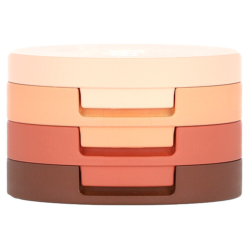 Kaja, Beauty Bento, Bouncy Matte & Shimmer Eyeshadow Trio, 10 Spiked Ginger, 0.12 oz (3.6 g)