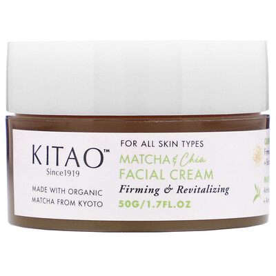 Kitao Matcha & Chia, Facial Cream, 1.7 fl oz (50 g)