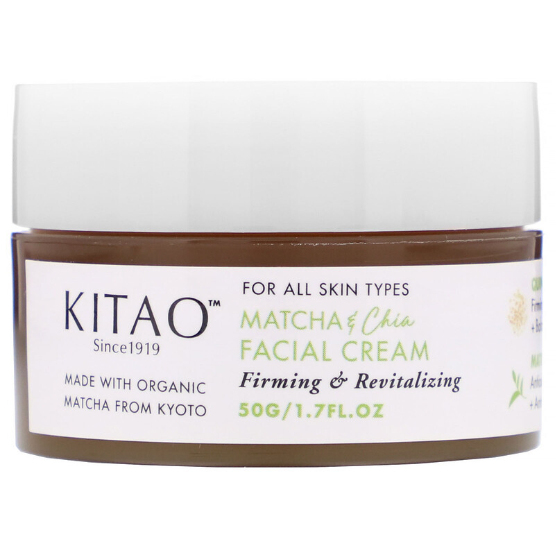 Kitao, Matcha & Chia, Crema facial, 1.7 fl oz (50 g)