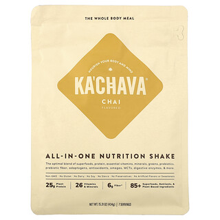 KaChava, The All-In-One Nutrition Shake, Chai, 434 g (15,31 oz.)