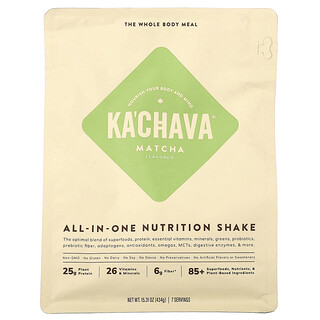 KaChava, универсальный питательный коктейль, матча, 434 г (15,31 унции)