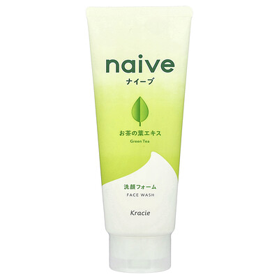Kracie Naive Face Wash Green Tea 45 oz 130 g