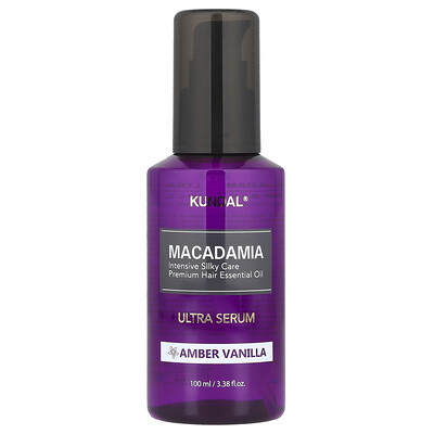 Kundal Amber Macadamia Ultra Hair Serum, Vanilla, Fl Oz (100 Ml) Size 3.38