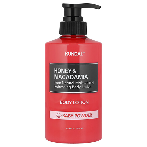 Kundal, Honig und Macadamia, Körperlotion, Babypuder, 500 ml (16,9 fl. oz.)