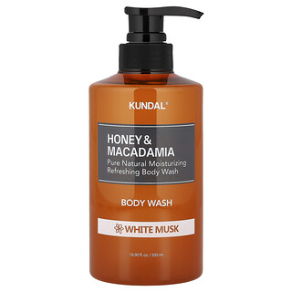 Kundal, Body Wash, White Musk, Honey & Macadamia, 16.9 fl oz (500 ml)