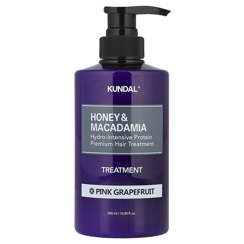 Kundal Honey & Macadamia, Treatment, Pink Grapefruit, 16.9 fl oz (500 ml)